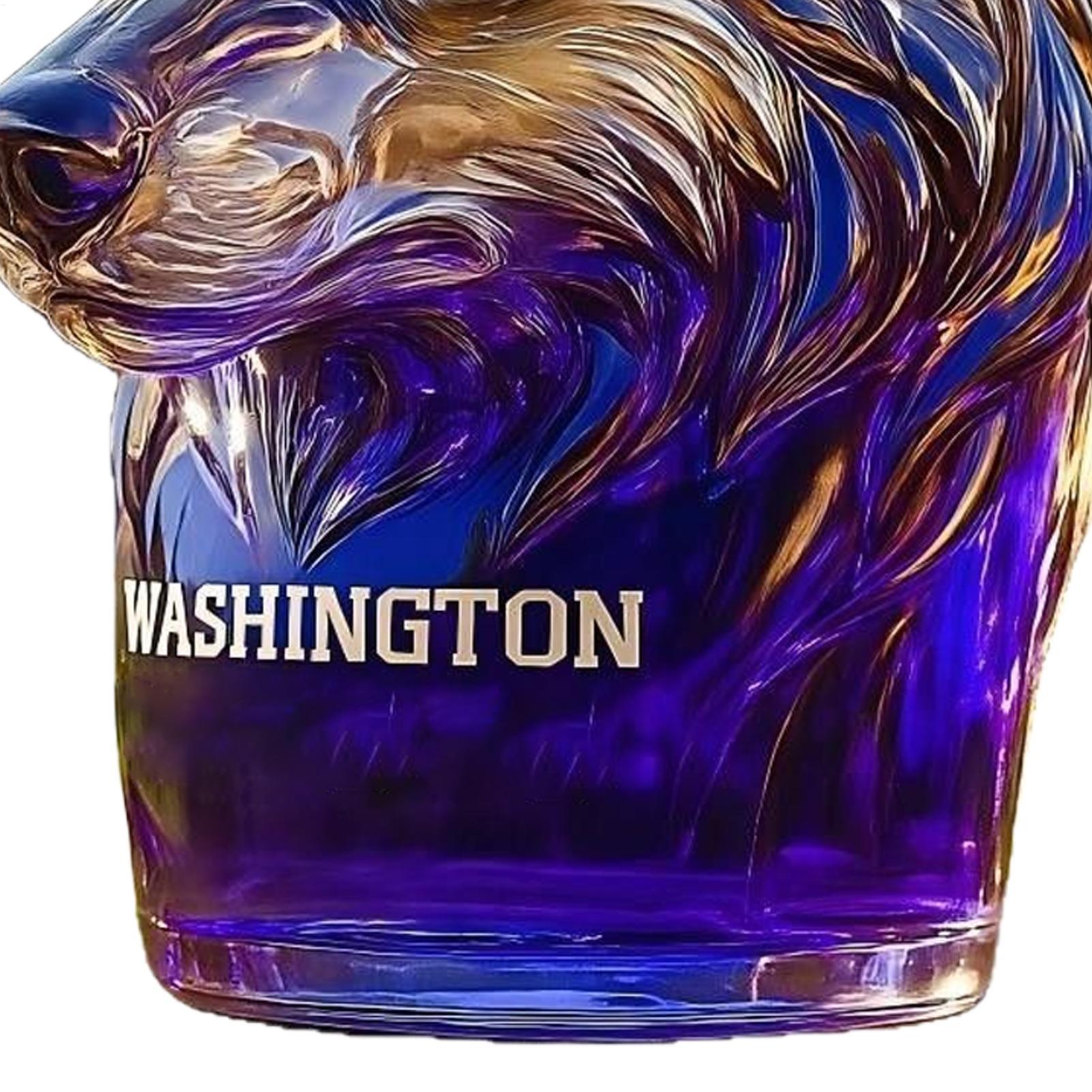 Glass Decanter Whiskey - Wine Bottles Leak-Proof Glass Alcohol Dispenser