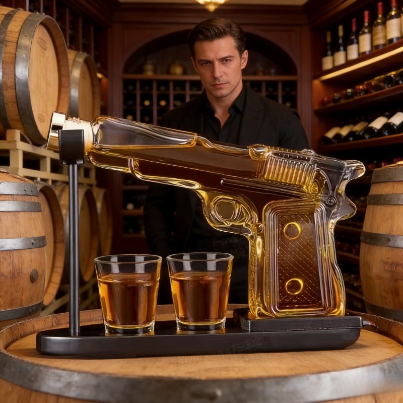 Sandhawk Glass Pistol Decanter - Glass Decanter Whiskey recension och pris