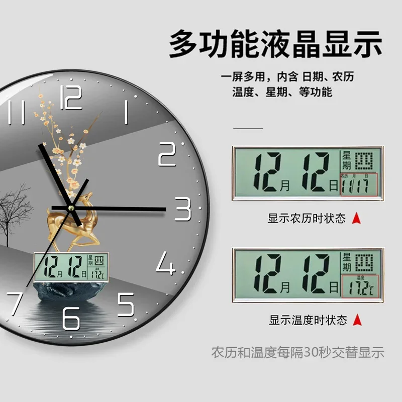 Watch Wall Clock Living Room w - Luxury Lifestyle Living recension och pris