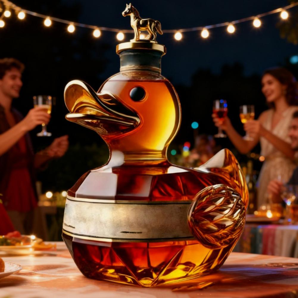Duck Whiskey Bottle Glass Anim - Glass Decanter Whiskey recension och pris