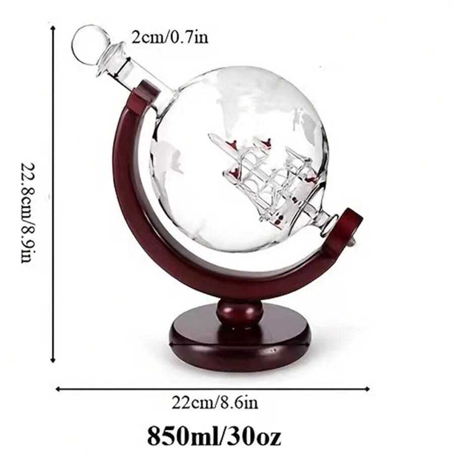 1-piece/3-piece set of globe d - Glass Decanter Whiskey recension och pris