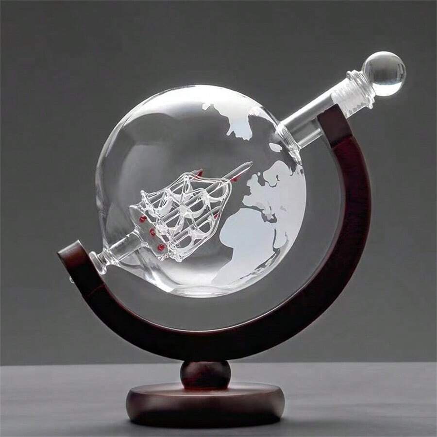 1-piece/3-piece set of globe d - Glass Decanter Whiskey recension och pris