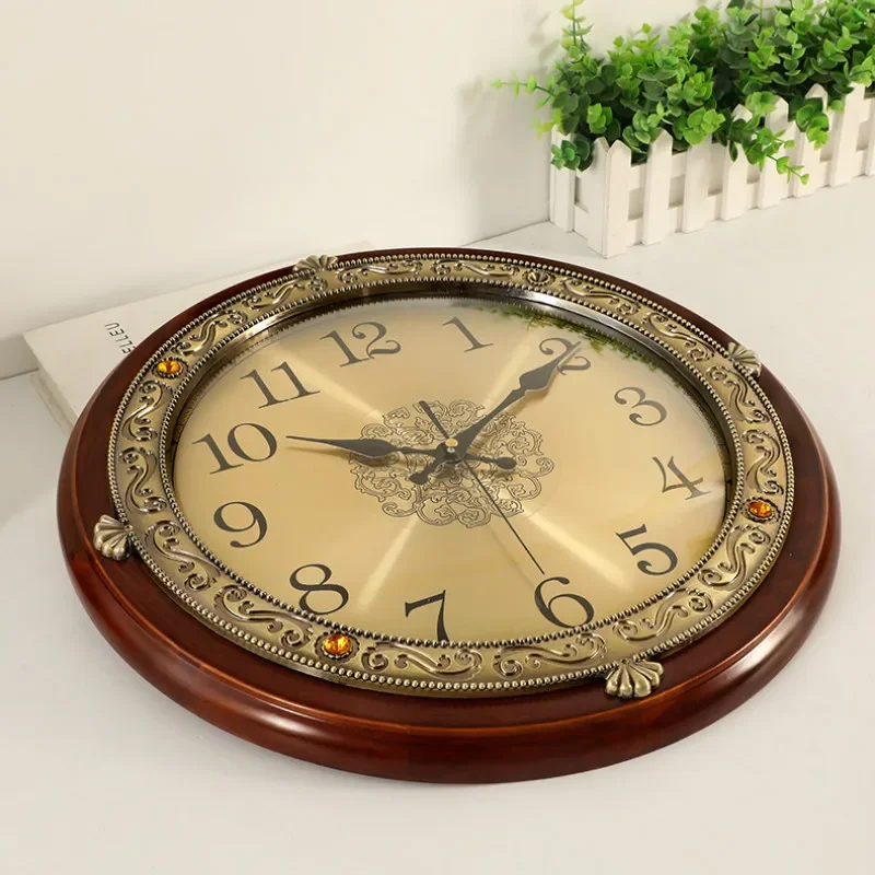 Luxury Wood Wall Clock Metal R - Luxury Lifestyle Living recension och pris