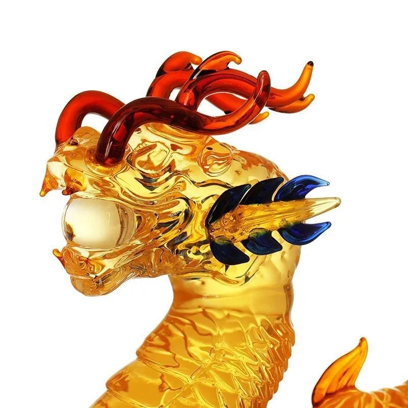 Dragon shaped Chinese Zodiac w - Glass Decanter Whiskey recension och pris