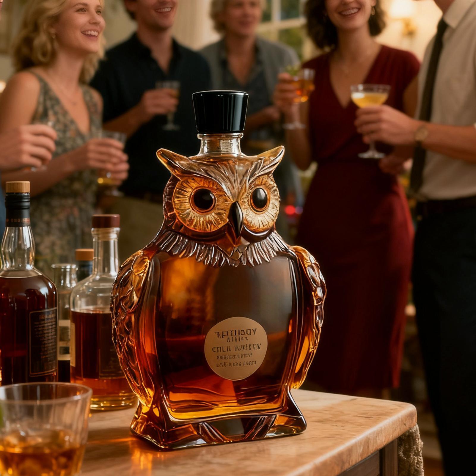 Owl Shape Home Bar Decanter 35 - Glass Decanter Whiskey recension och pris