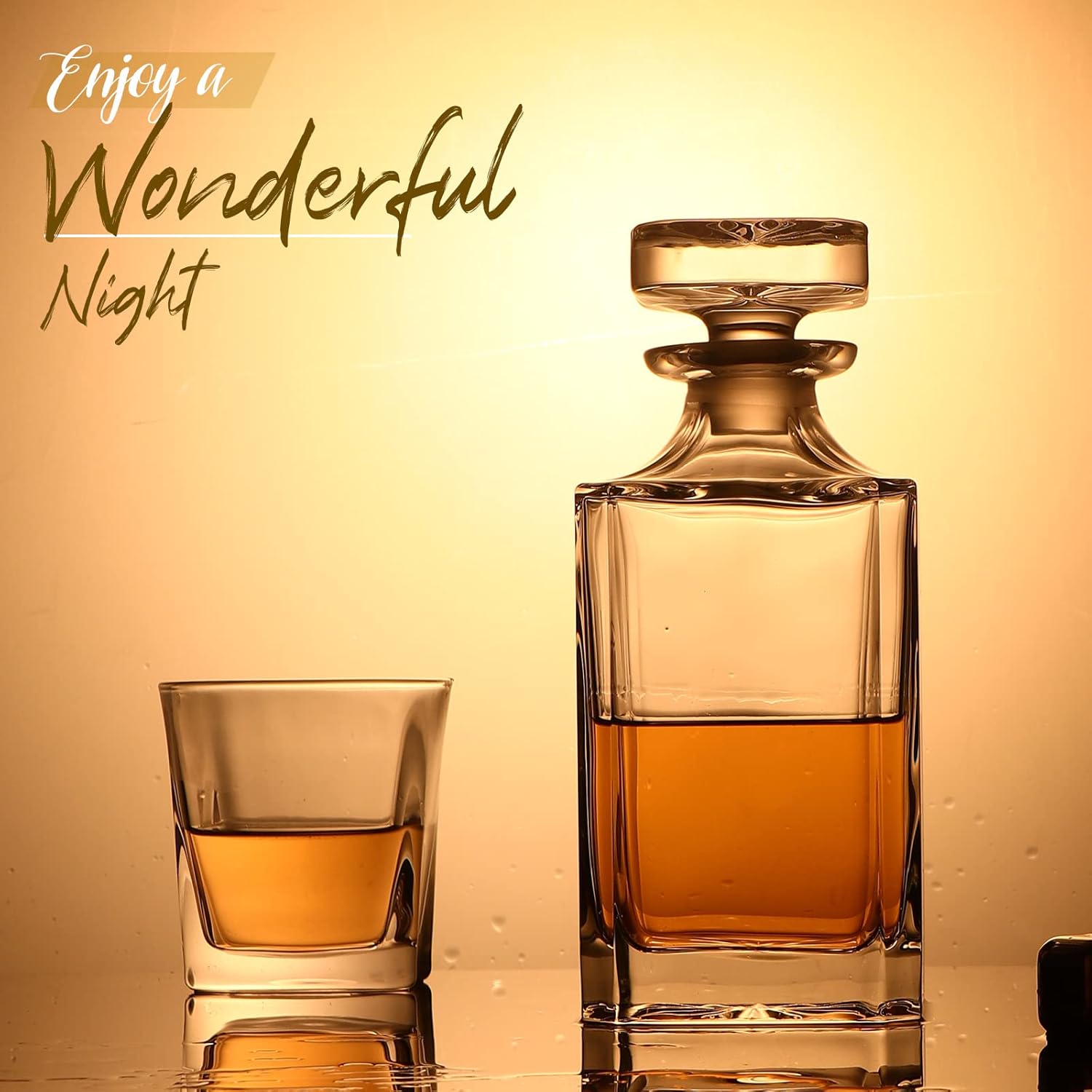 Glass Decanter - Whiskey Decan - Glass Decanter Whiskey recension och pris