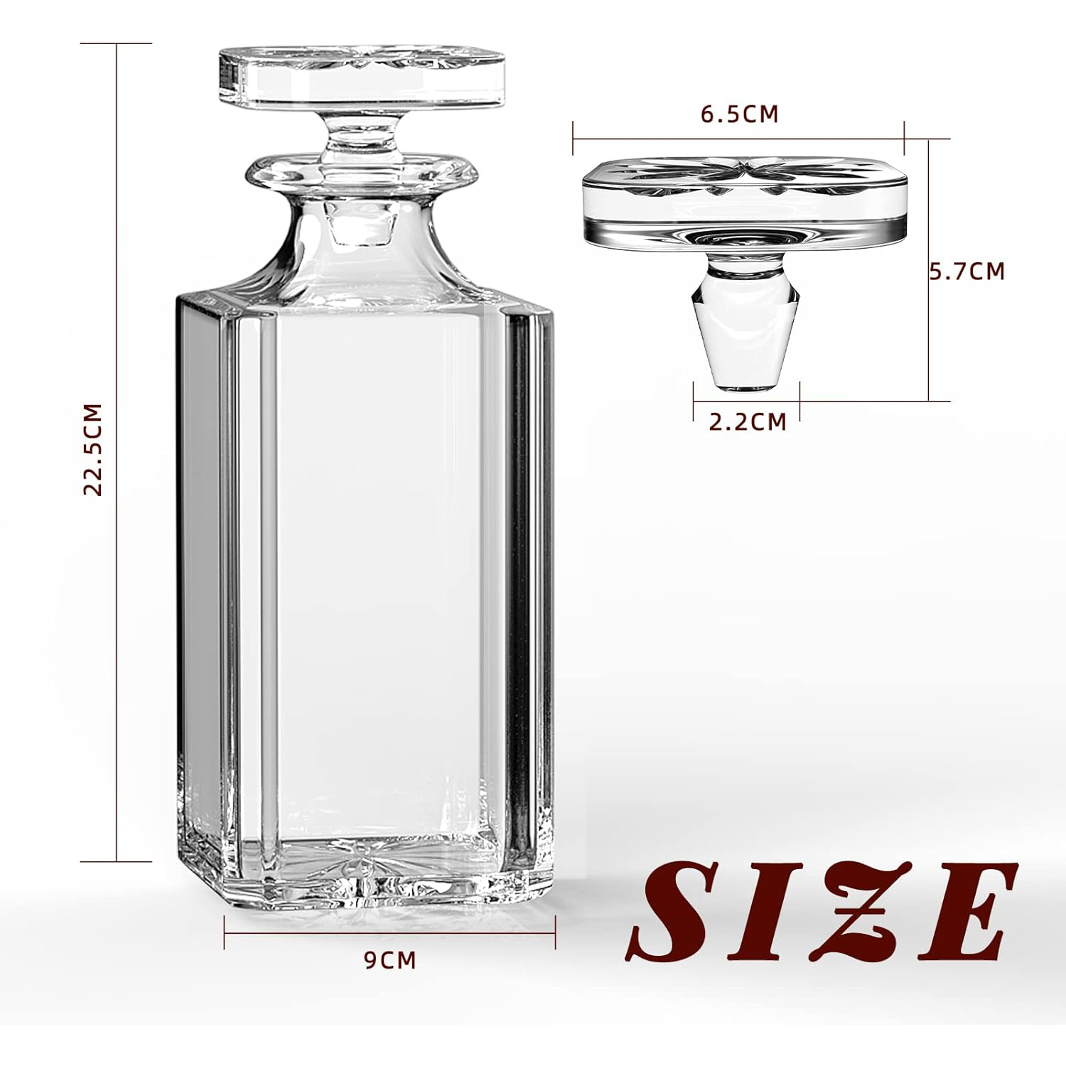 Glass Decanter - Whiskey Decan - Glass Decanter Whiskey recension och pris