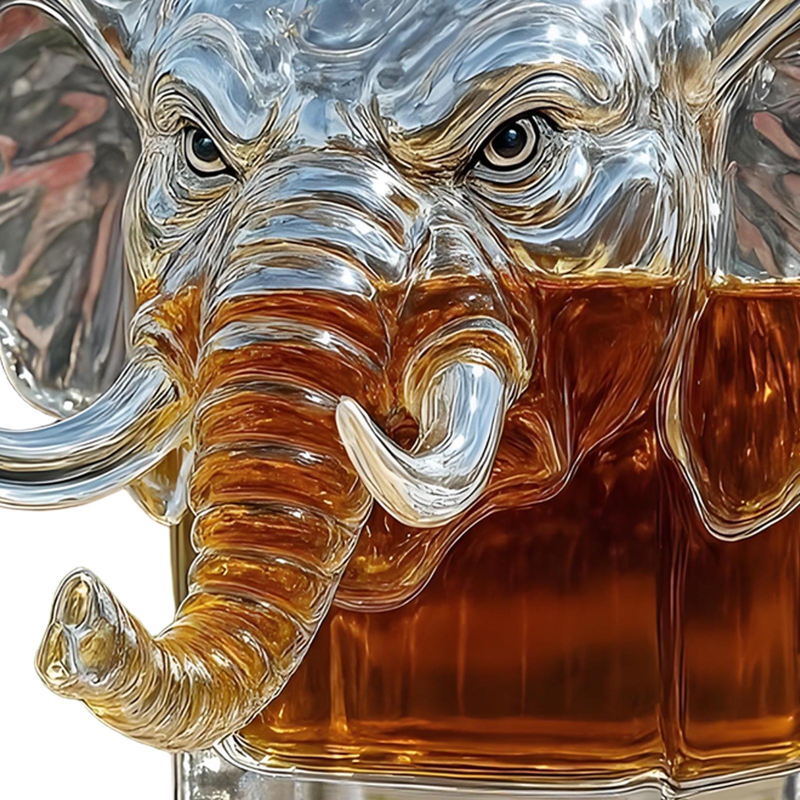 Unique Elephant Whiskey Decant - Glass Decanter Whiskey recension och pris