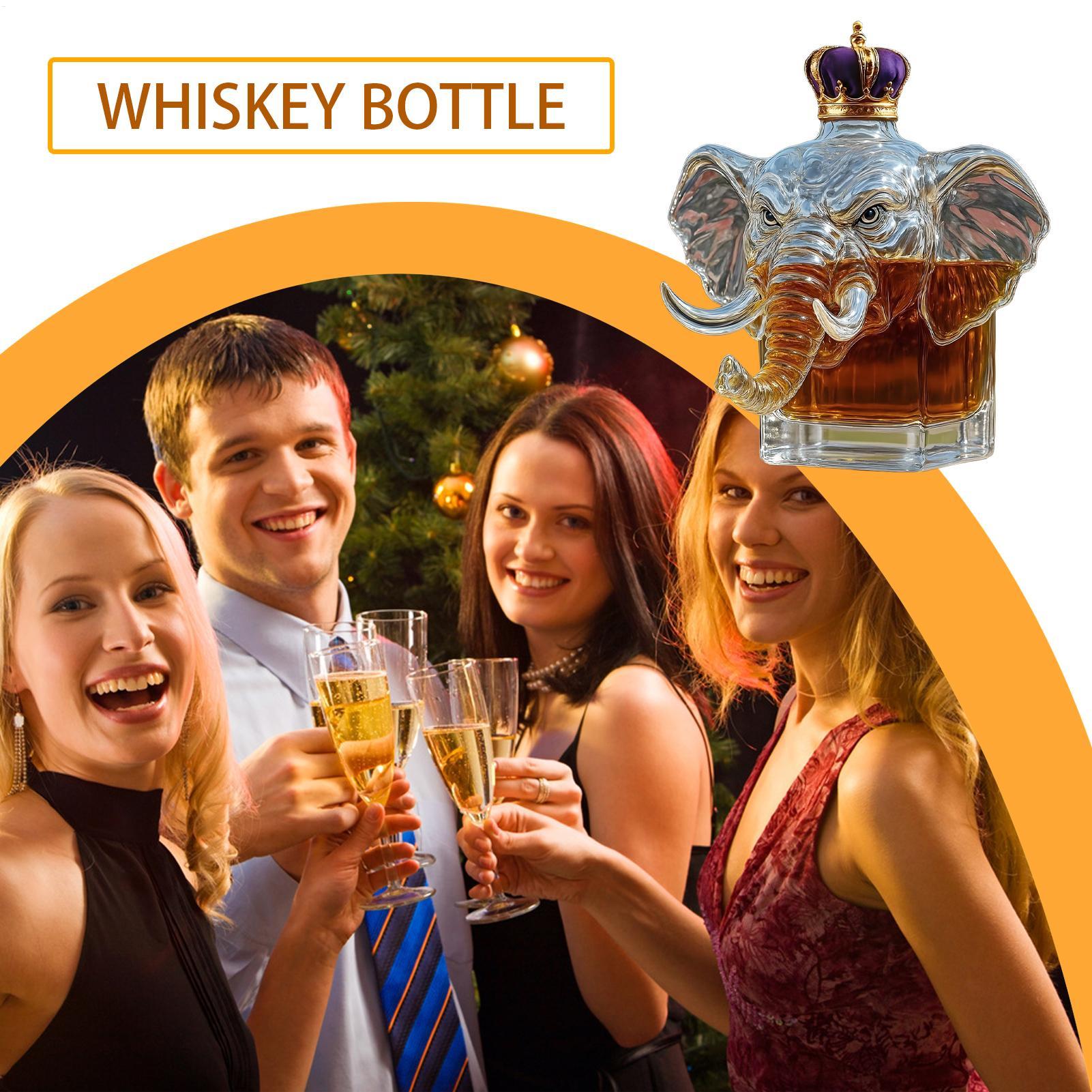 Unique Elephant Whiskey Decant - Glass Decanter Whiskey recension och pris